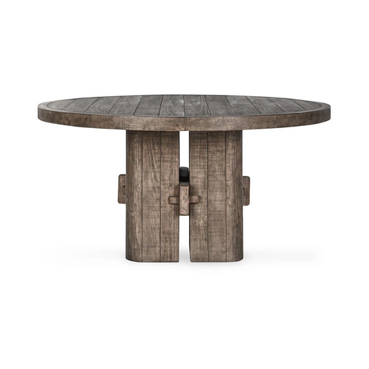 Classic Home Brand - Rosemount Solid Wood Round Dining Table, Aged Brown