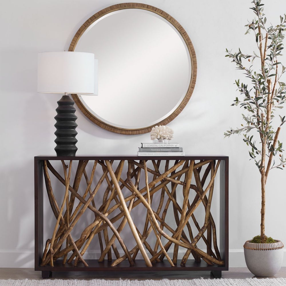Uttermost - Teak Maze Console Table