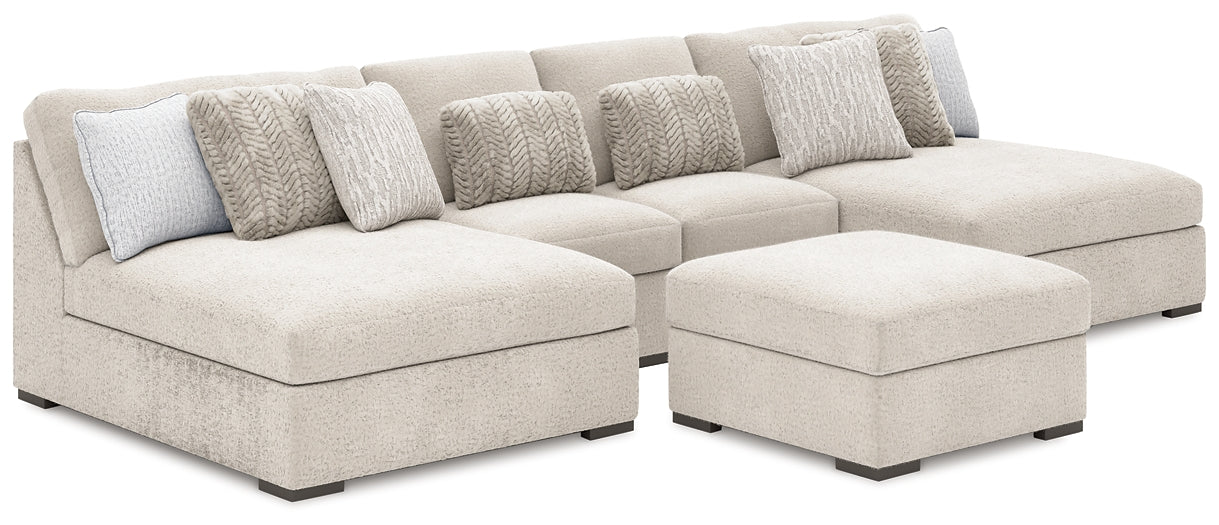 Cuddle Plush 4-Piece Sectional with Chaise