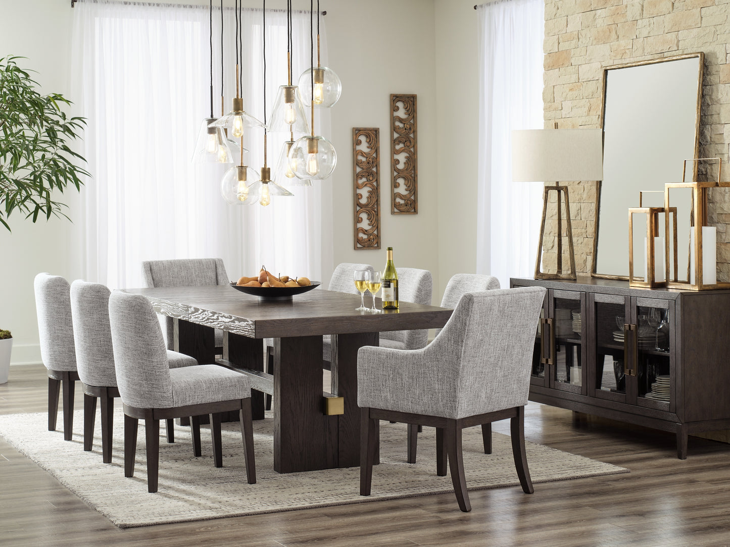 Ashley Express - Burkhaus Dining UPH Arm Chair (2/CN)