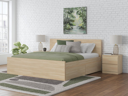 Ashley Express - Onita Queen Panel Platform Bed with 2 Side Storage