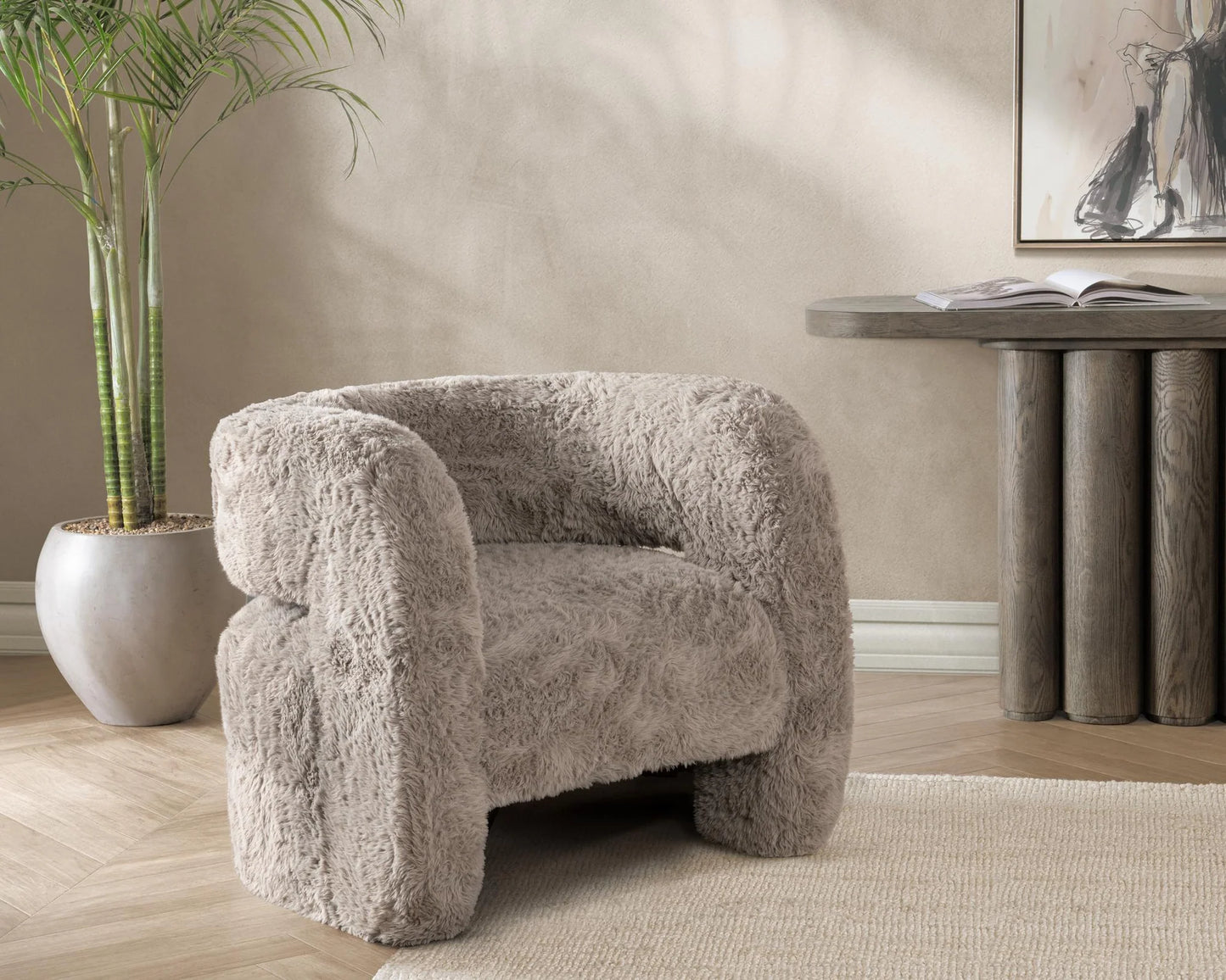Classic Home Brand - Teddy Plush Accent Chair