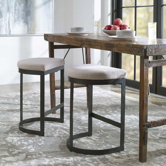 Uttermost - Ivanna Counter Stool, Black