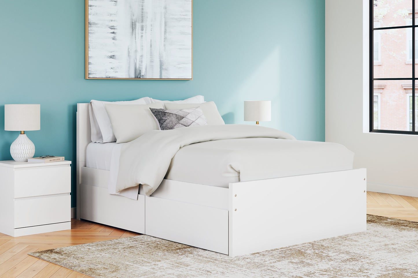 Ashley Express - Onita Panel Platform Bed With 2 Side Storage