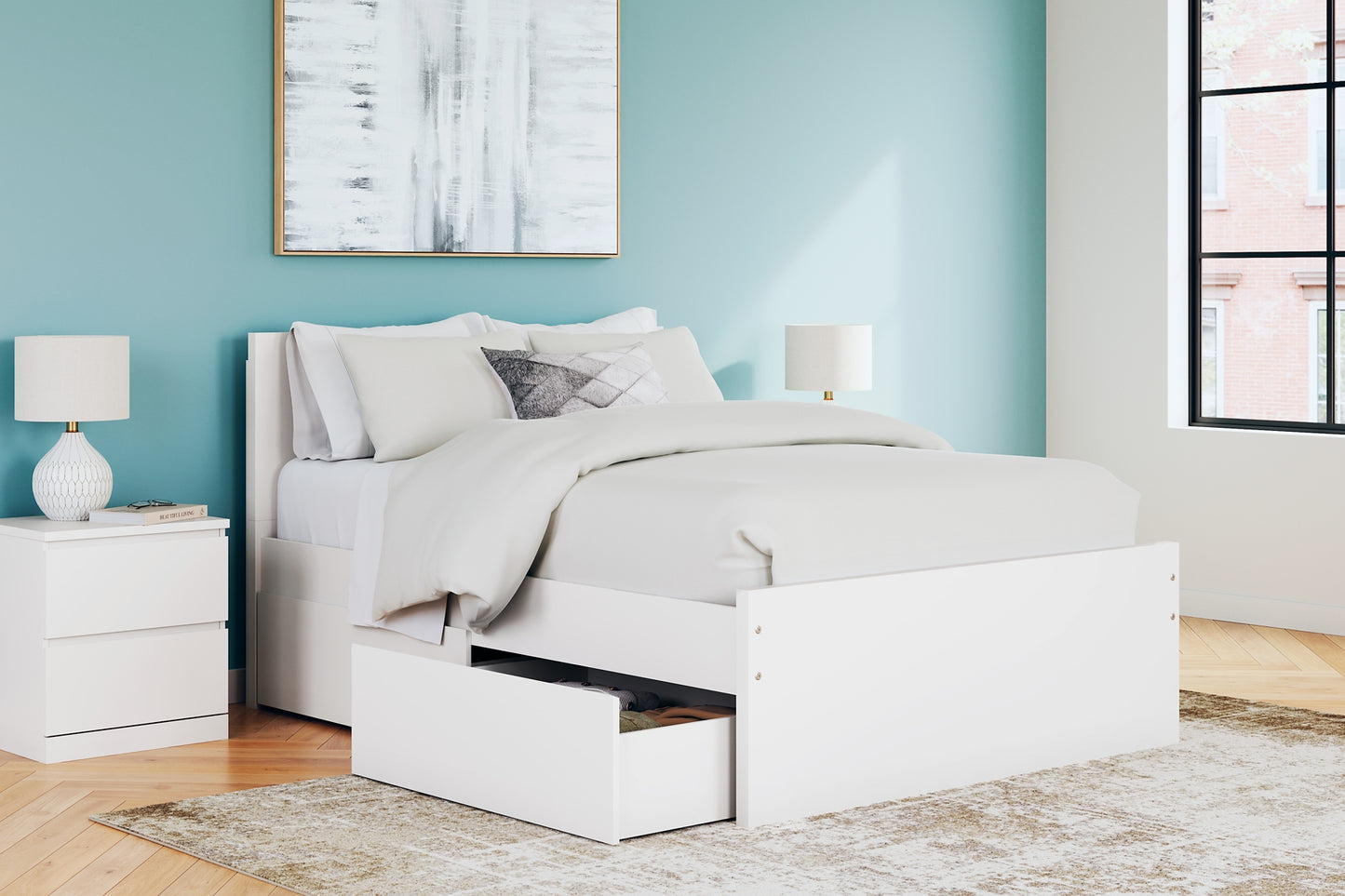 Ashley Express - Onita Panel Platform Bed With 2 Side Storage