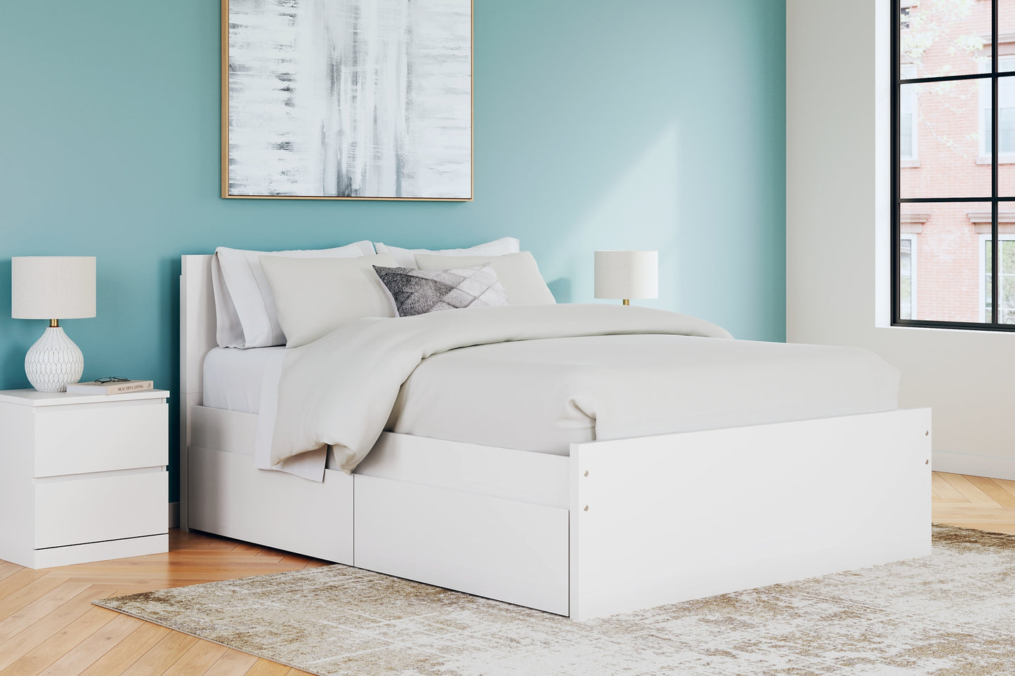 Ashley Express - Onita Panel Platform Bed With 2 Side Storage