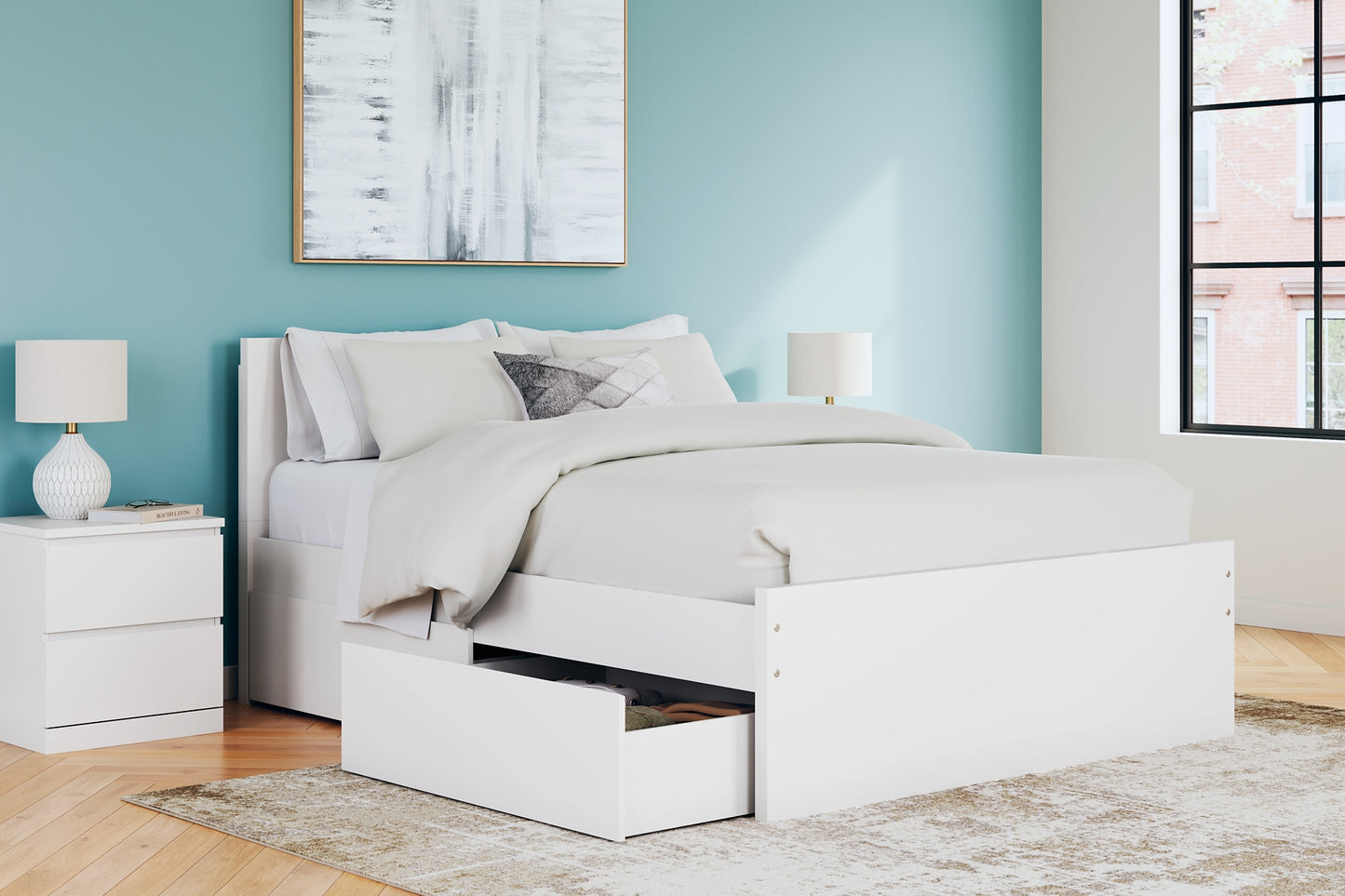 Ashley Express - Onita Panel Platform Bed With 2 Side Storage