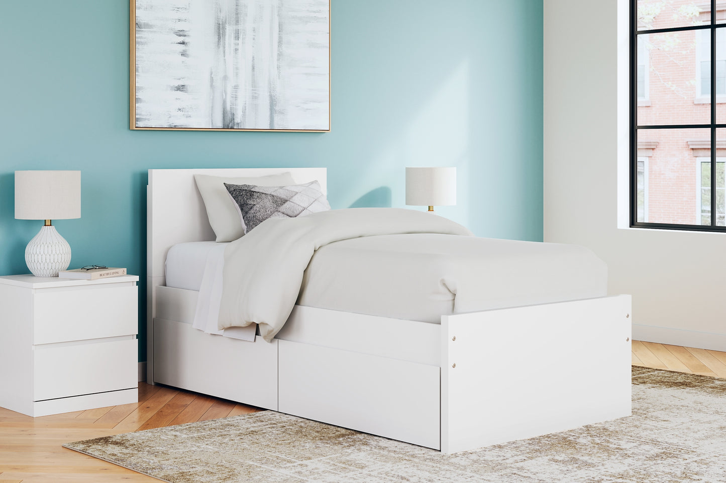 Ashley Express - Onita Panel Platform Bed With 1 Side Storage
