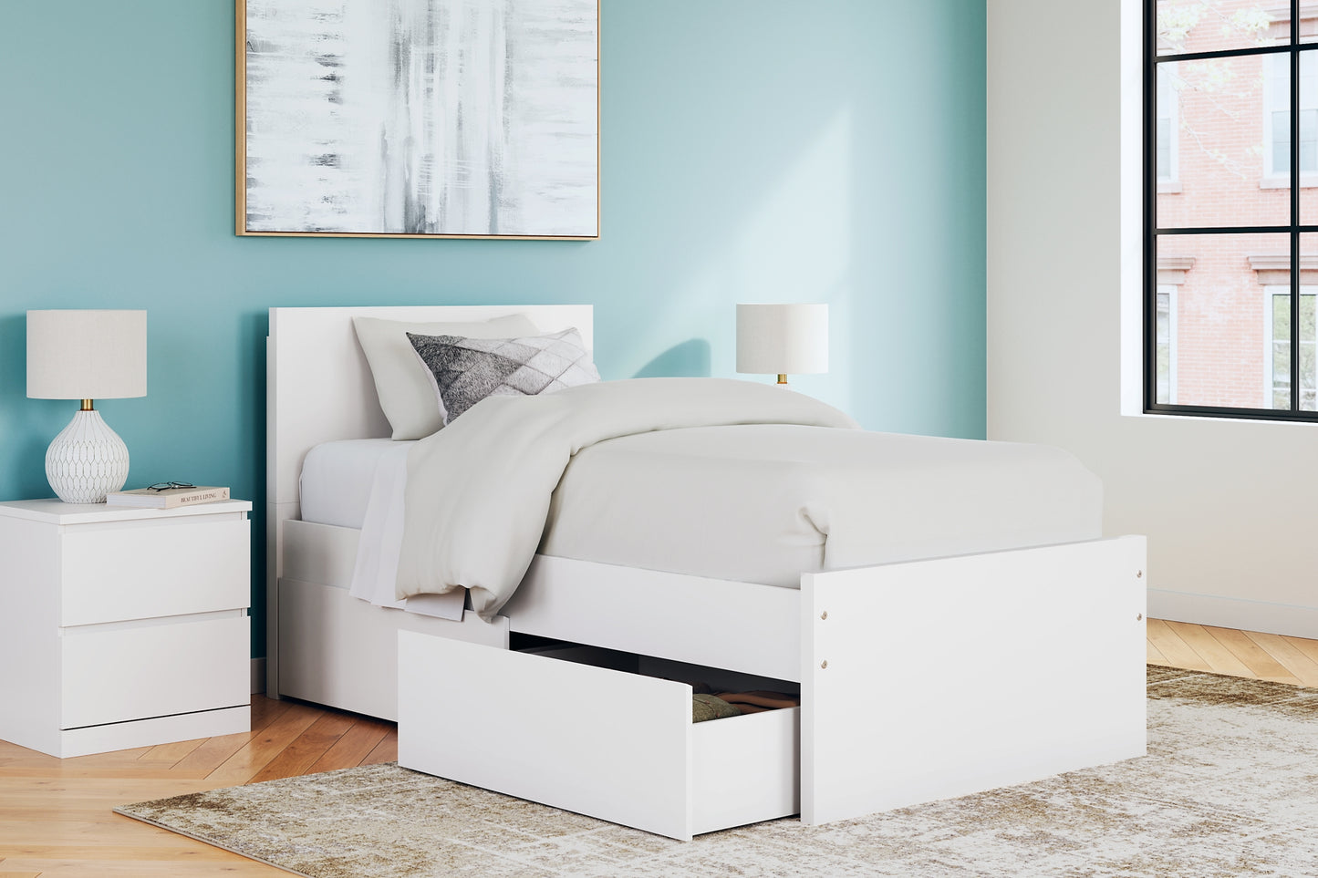 Ashley Express - Onita Panel Platform Bed With 1 Side Storage
