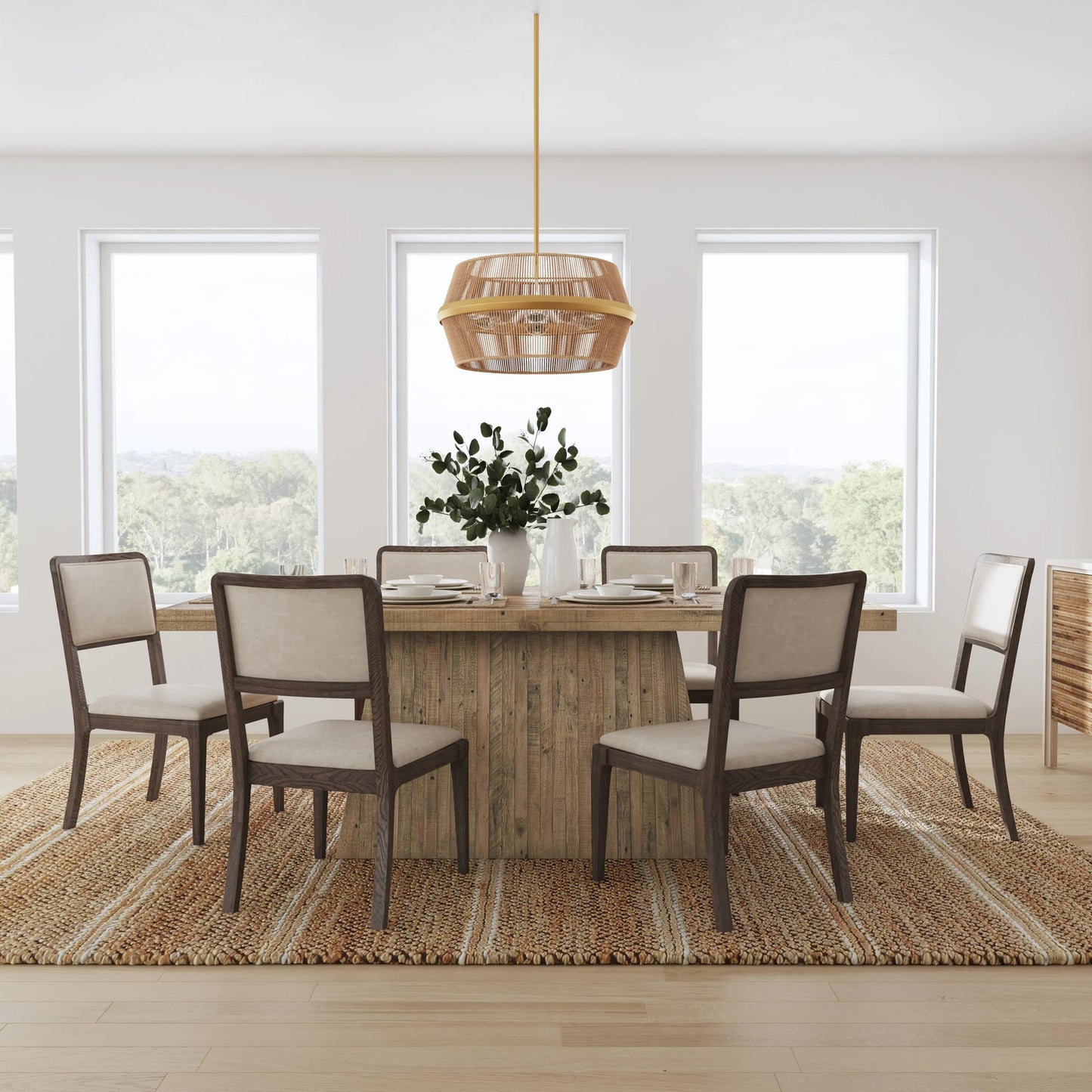 Classic Home Brand - Montana Solid Wood Rectangle Dining Table