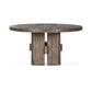 Classic Home Brand - Rosemount Solid Wood Round Dining Table, Aged Brown