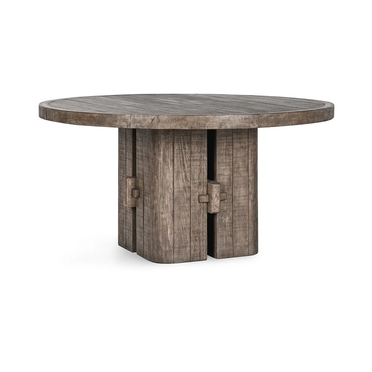 Classic Home Brand - Rosemount Solid Wood Round Dining Table, Aged Brown