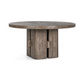 Classic Home Brand - Rosemount Solid Wood Round Dining Table, Aged Brown