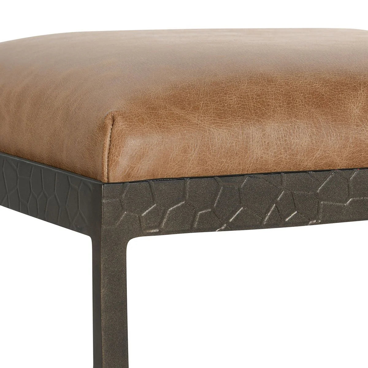 Classic Home Brand - Bose Leather Counter Stool, Sedona Brown