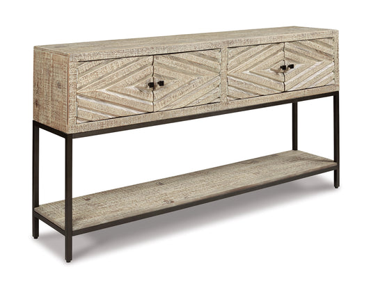 RENTAL-Roanley 4 Door Sofa/Console Table