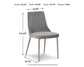 RENTAL-Barchoni Dining Chair with Velvet Upholstery