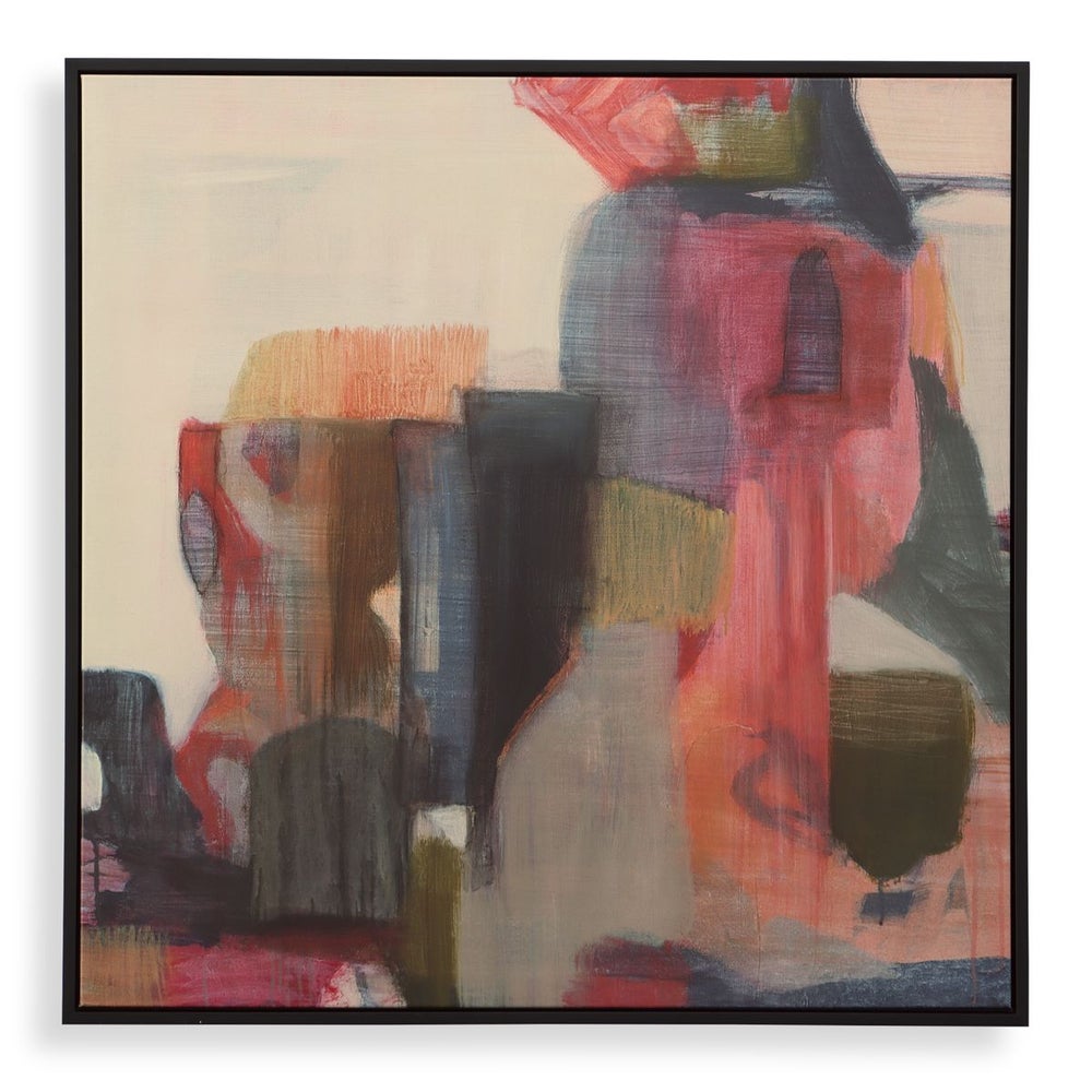 Uttermost - Geranium and Ginger Framed Canvas