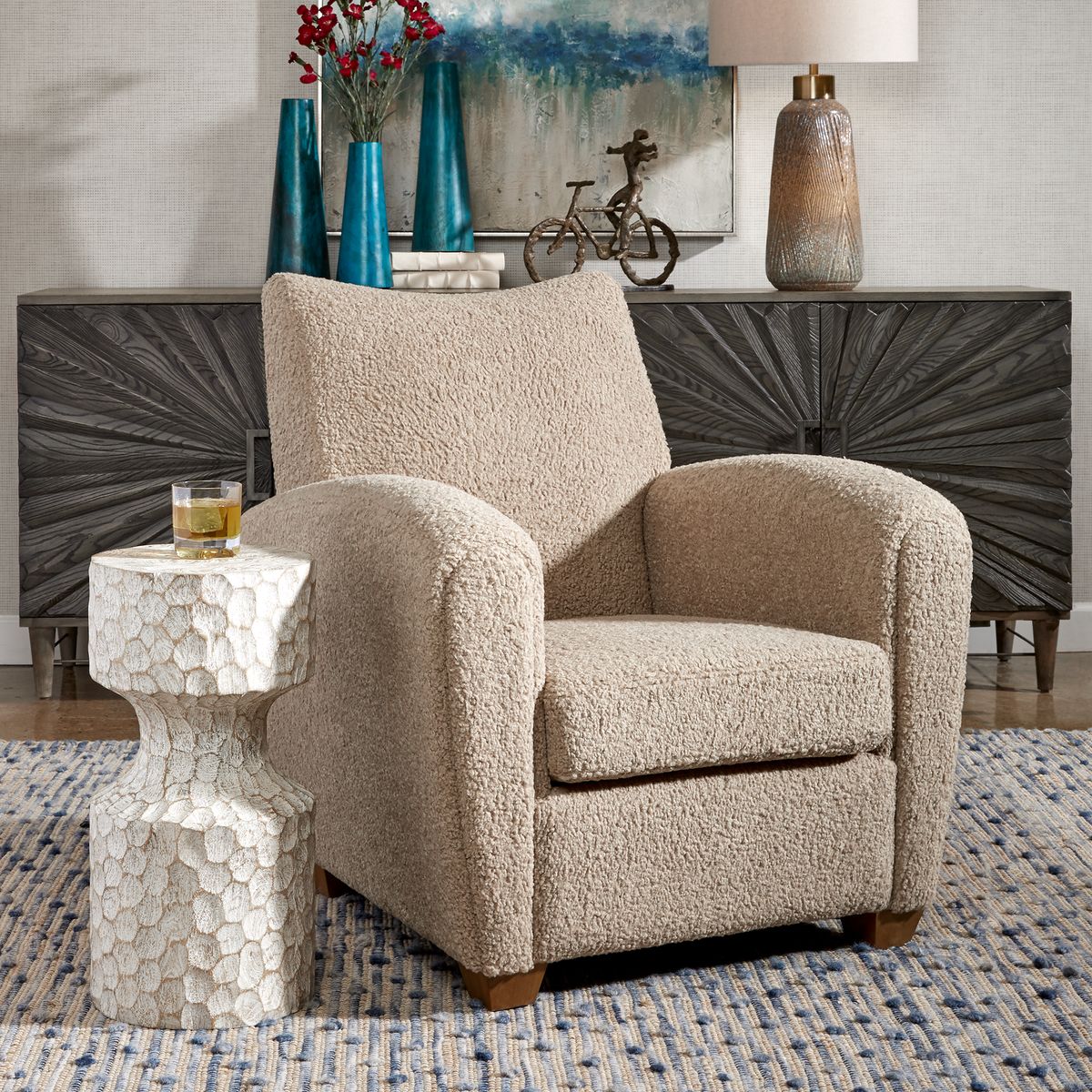 Uttermost -  Teddy Accent Chair, Latte