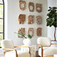 Uttermost - Bahati Wood Wall Decor, Whitewashed, S/9