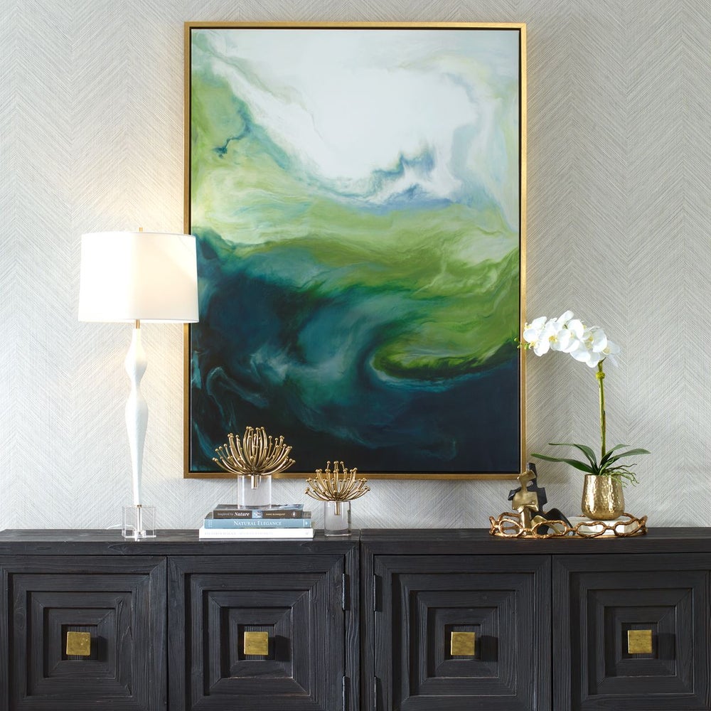 Uttermost -  Serene Green Framed Canvas