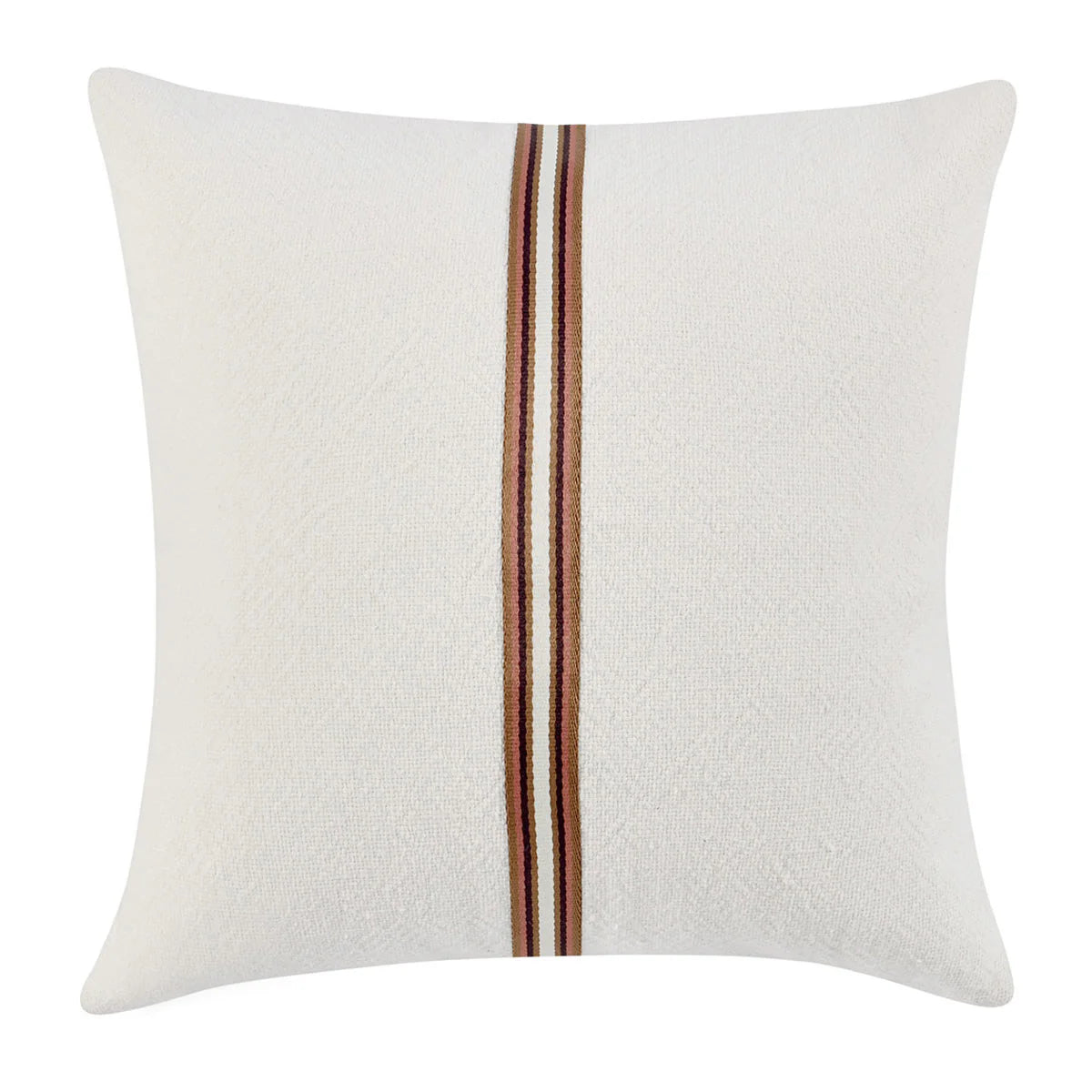 Classic Home Brand - TL Ralph 22x22, Ivory/Sangria Red