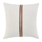 Classic Home Brand - TL Ralph 22x22, Ivory/Sangria Red