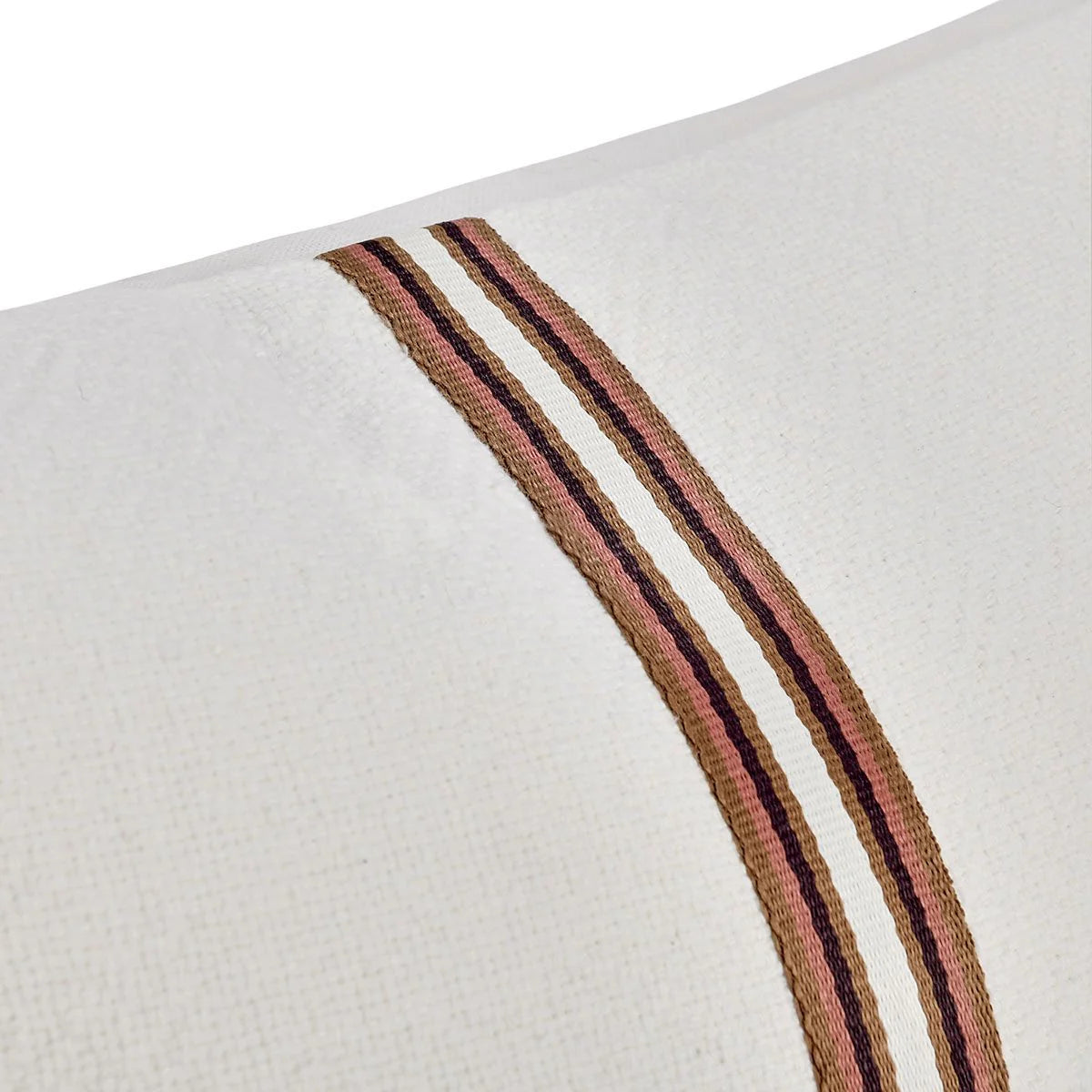 Classic Home Brand - TL Ralph 22x22, Ivory/Sangria Red