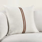 Classic Home Brand - TL Ralph 22x22, Ivory/Sangria Red