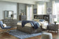 Caitbrook  Storage Bed With 8 Storage Drawers With Mirrored Dresser, Chest And 2 Nightstands