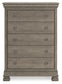 Lexorne King Sleigh Bed with Mirrored Dresser, Chest and Nightstand