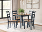 Gesthaven Dining Table and 4 Chairs