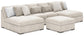Cuddle Plush 4-Piece Sectional with Chaise