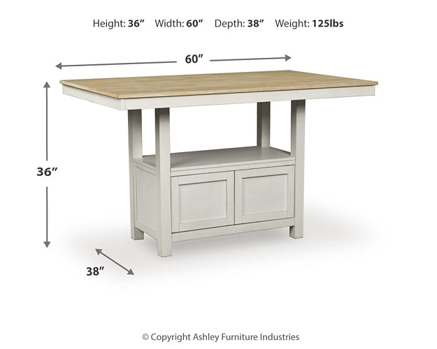 Purlaney RECT Dining Room Counter Table