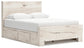 Lawroy Queen Panel Bed with Mirrored Dresser and Chest