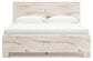 Lawroy King Panel Bed with Mirrored Dresser, Chest and Nightstand