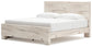Lawroy King Panel Bed with Mirrored Dresser, Chest and Nightstand