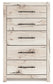 Lawroy King Panel Storage Bed with Mirrored Dresser, Chest and Nightstand