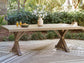 Laguna Heights RECT Dining Table w/UMB OPT
