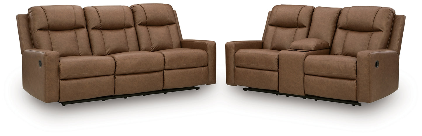 Mackmenville Reclining Sofa and Reclining Loveseat with Console