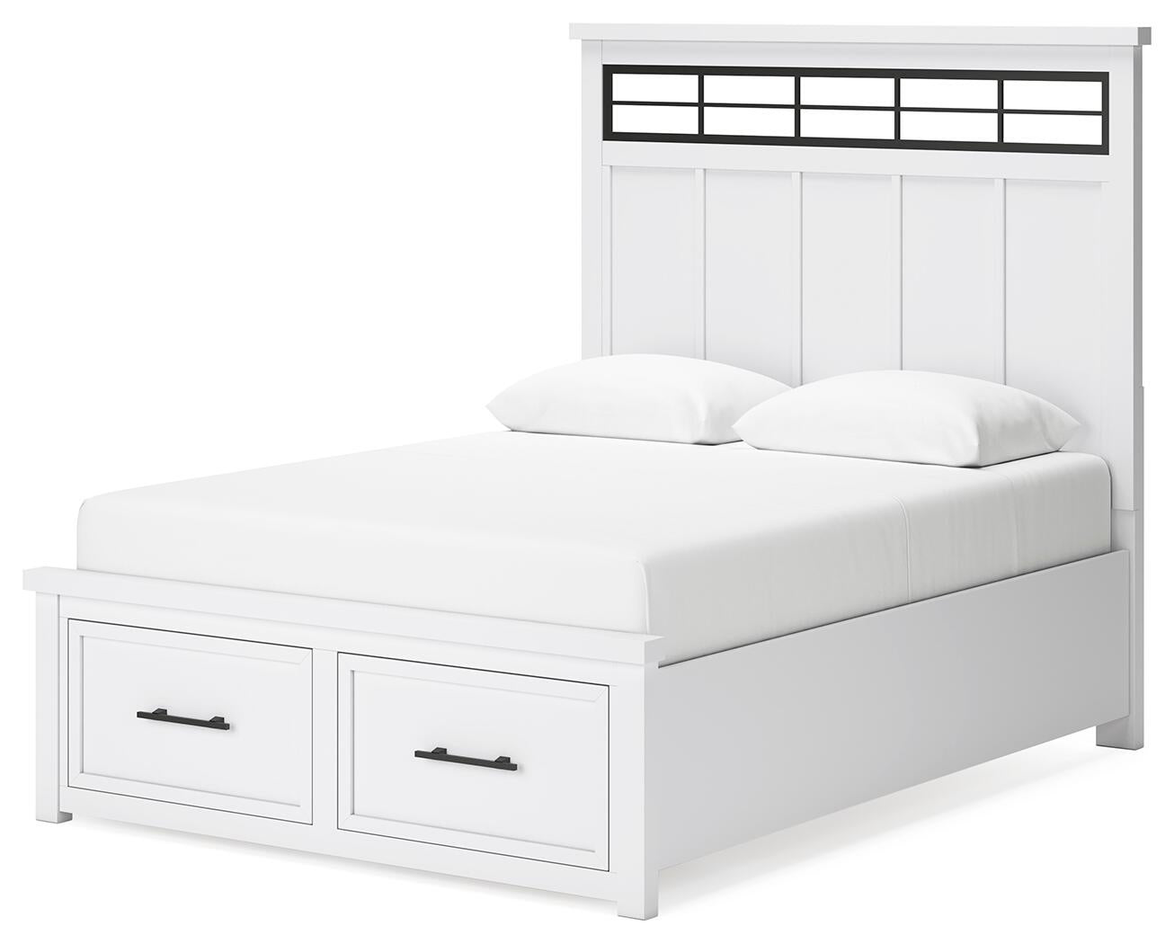 Ashbryn Queen Panel Storage Bed, Dresser, Mirror, Chest and Nightstand