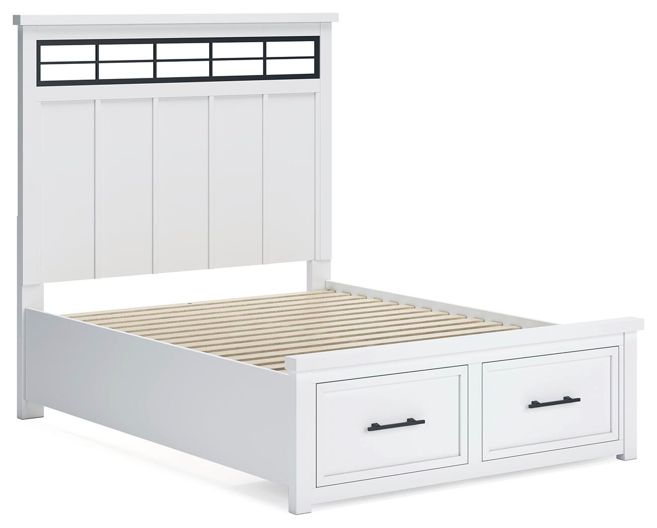 Ashbryn Queen Panel Storage Bed, Dresser, Mirror, Chest and Nightstand
