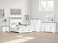 Ashbryn Queen Panel Storage Bed, Dresser, Mirror, Chest and Nightstand