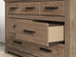 Garistyn Queen Panel Storage Bed, Dresser, Mirror, Chest and Nightstand