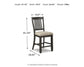 Ashley Express - Tyler Creek Upholstered Barstool (2/CN)