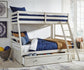 Ashley Express - Robbinsdale Twin over Full Bunk Bed with Storage