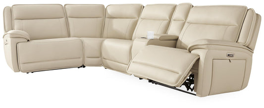 Double Deal 5-Piece Reclining Sectional with Console