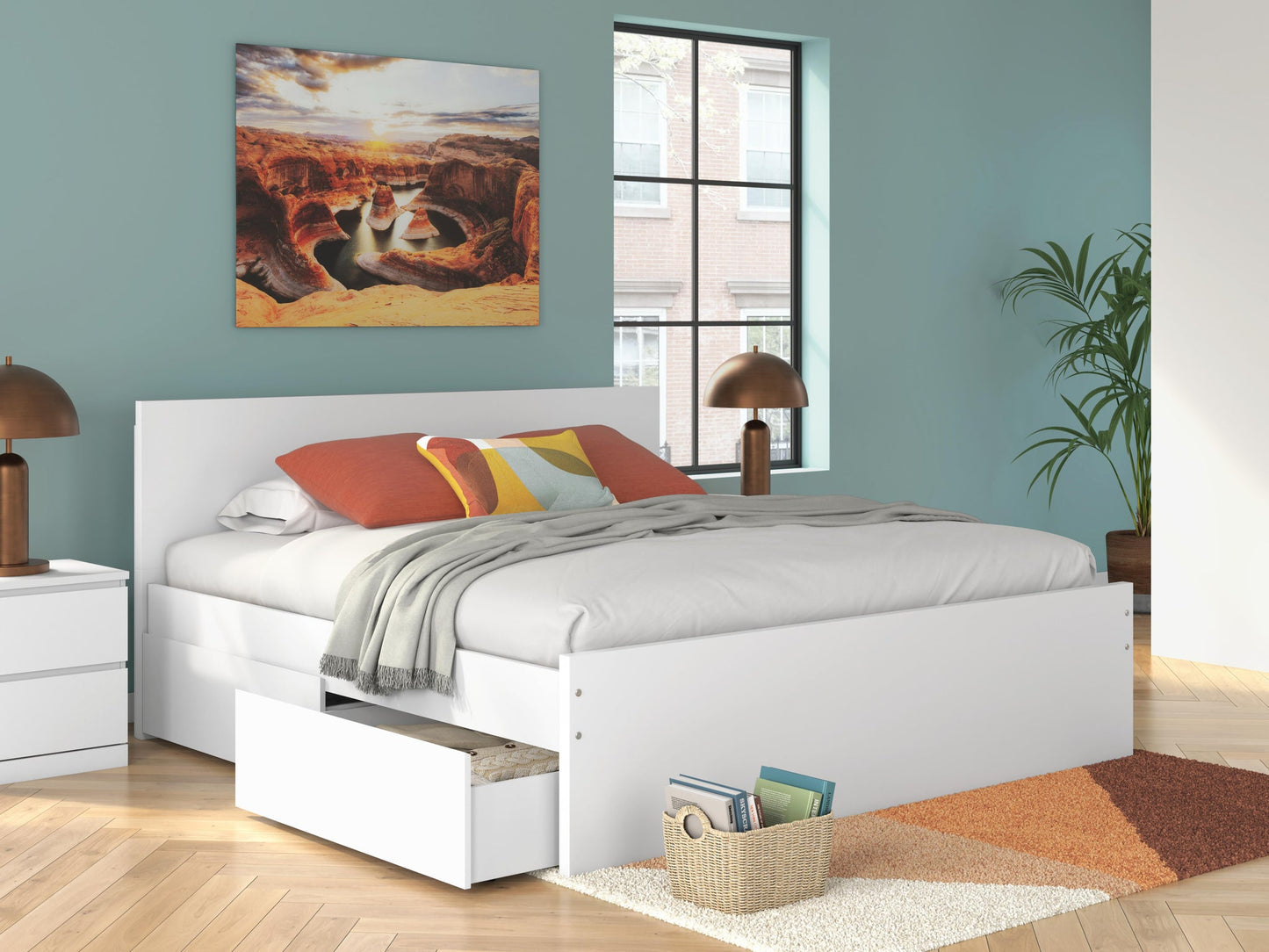 Ashley Express - Onita King Panel Platform Bed with Storage