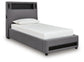 Ashley Express - Finigale Twin Upholstered Bed with Wireless Audio