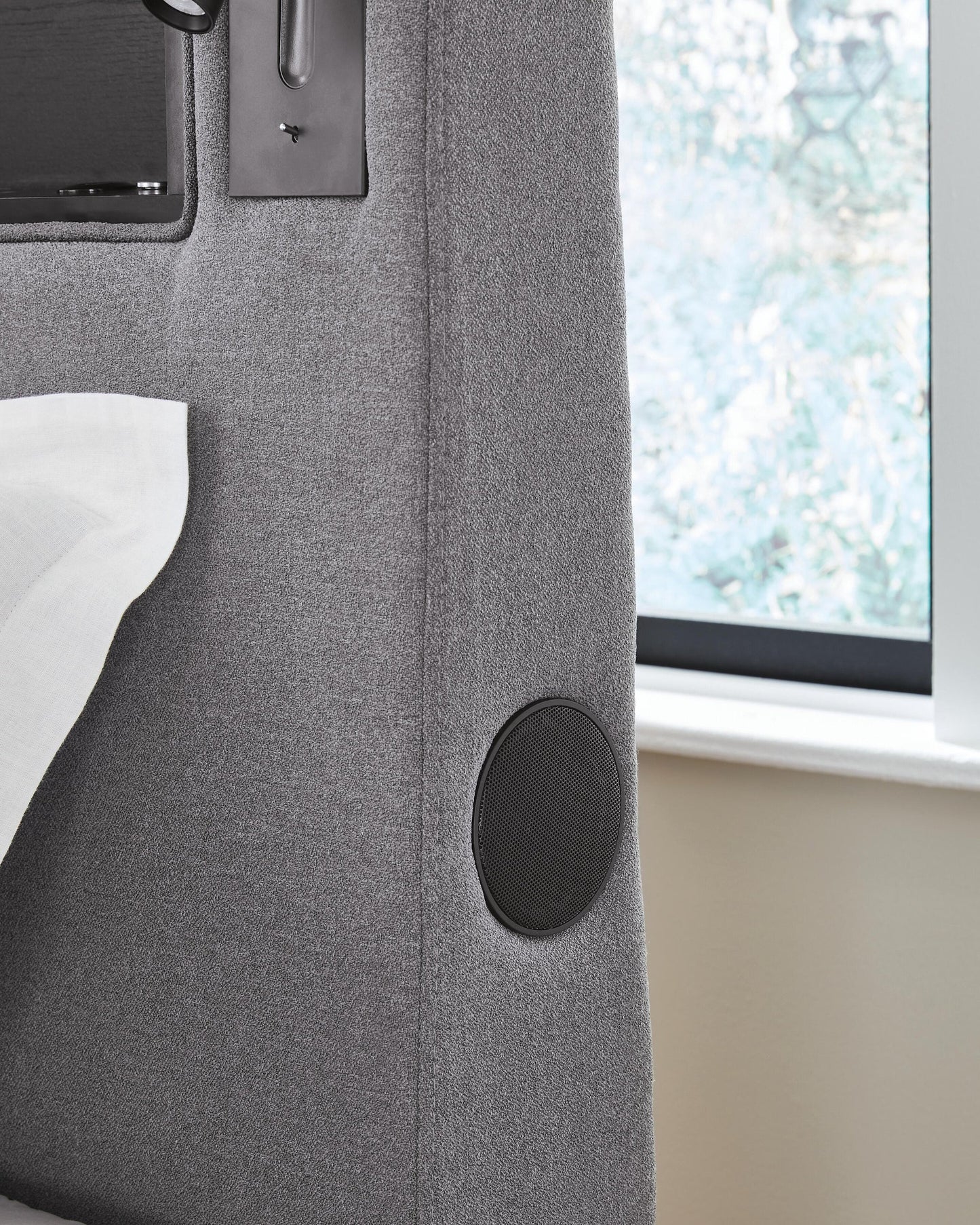 Ashley Express - Finigale Twin Upholstered Bed with Wireless Audio