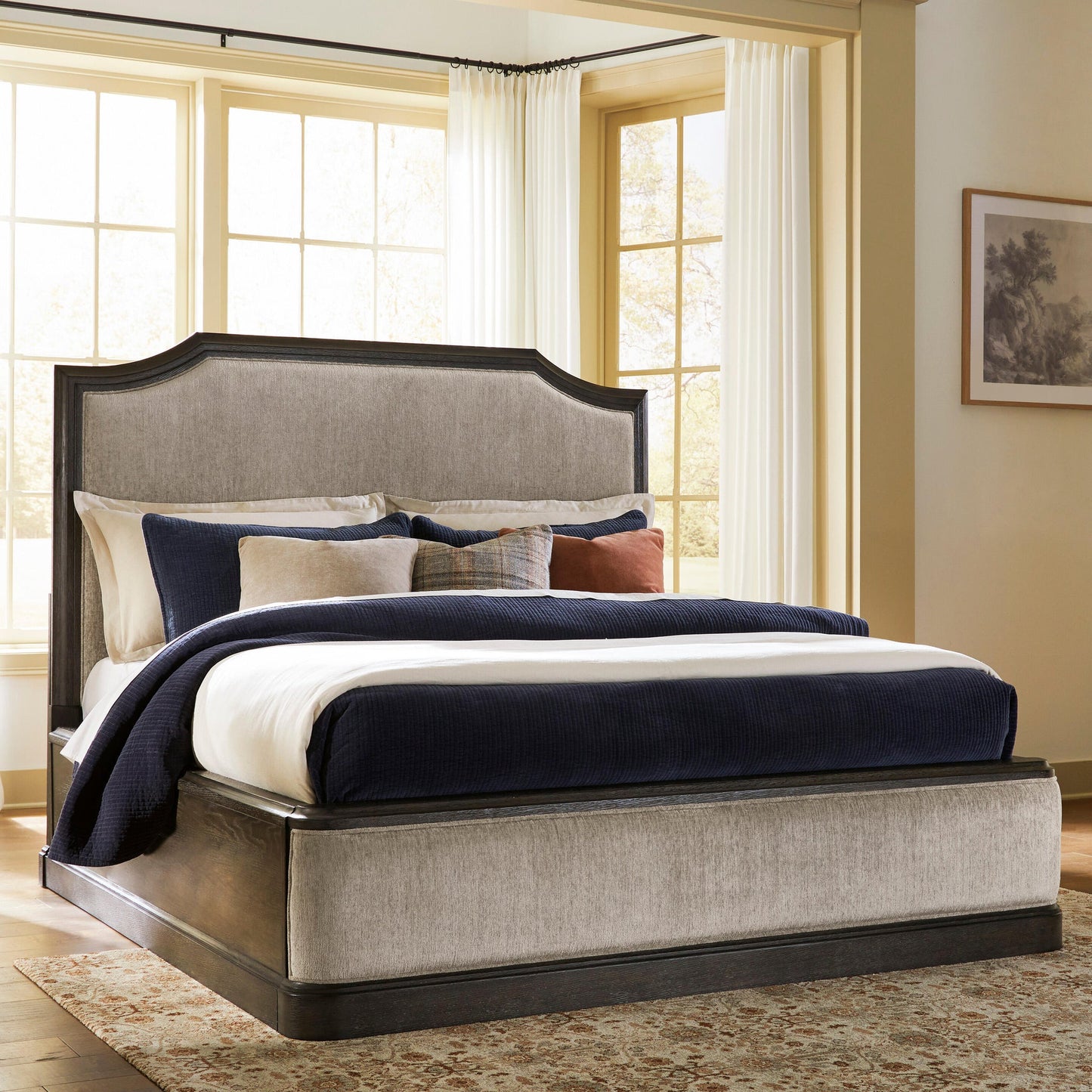 Wickenger California King Upholstered Panel Bed